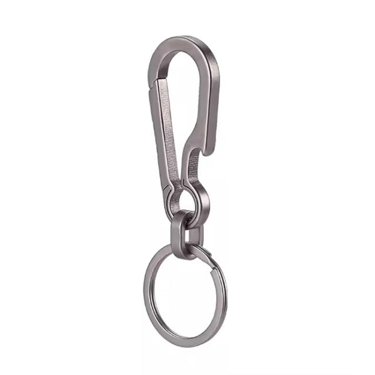Titanium Alloy Car Keychain Multifunctional Simple Loss Prevention Belt Charm Ring