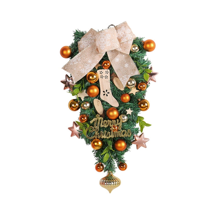 Christmas Wreath Rattan Door Pendant Decoration