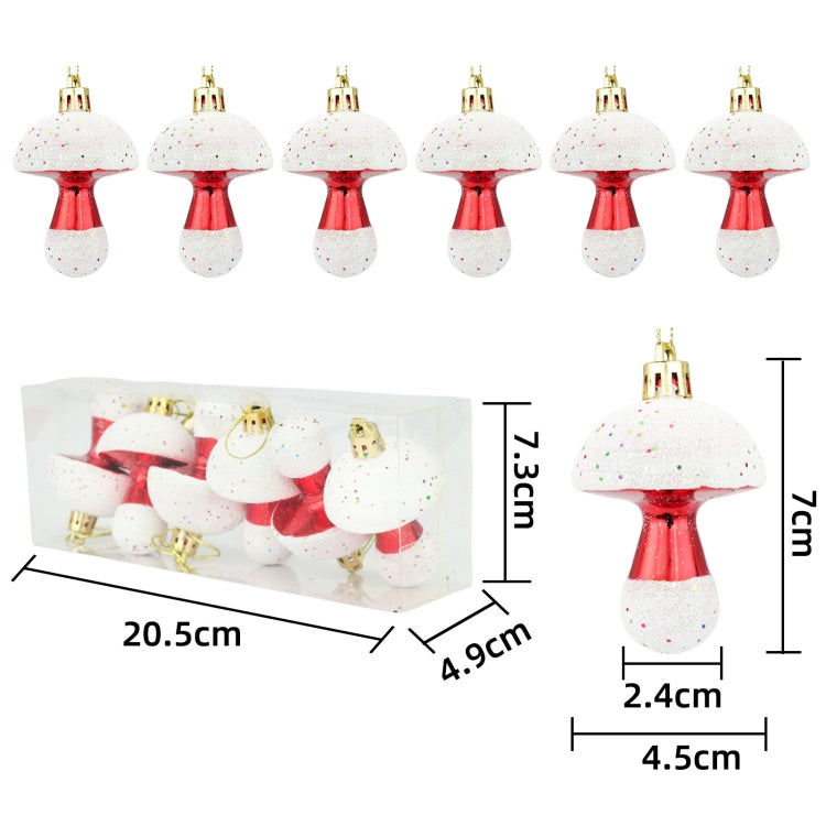 Electroplated Mushroom Christmas Tree Hanging Christmas Decoration