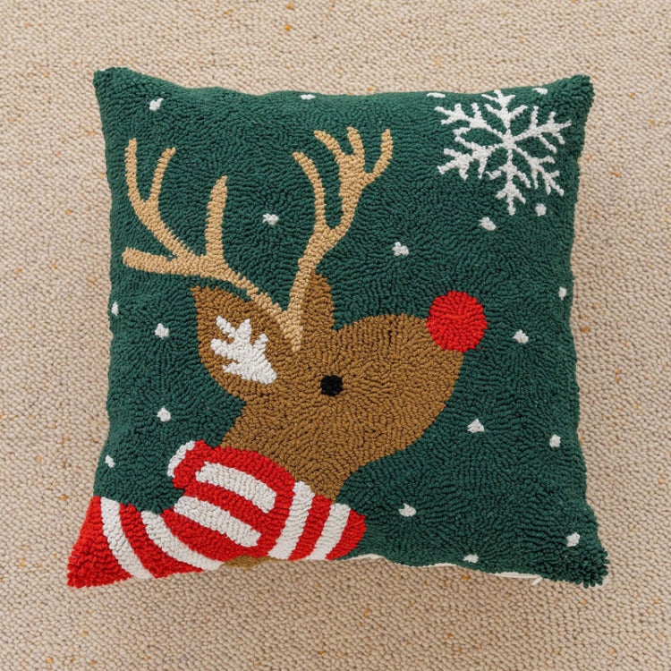 45x45cm Christmas Pillowcase Holiday Home Decoration Pillow Cover, Pillow Core Not Included