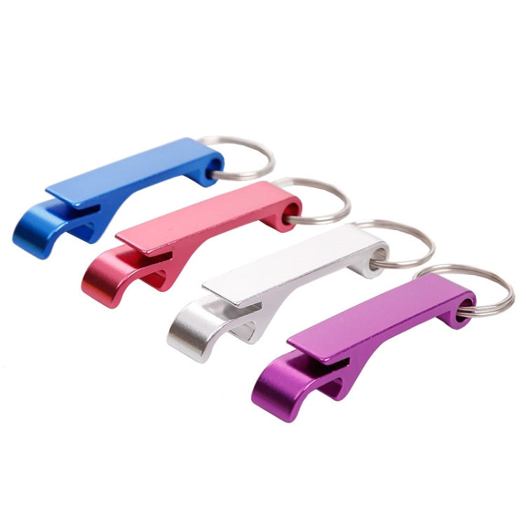 5 PCS Aluminum Wine Bear Bottle Opener Ring Keychain Key Chain, Random Color Delievery
