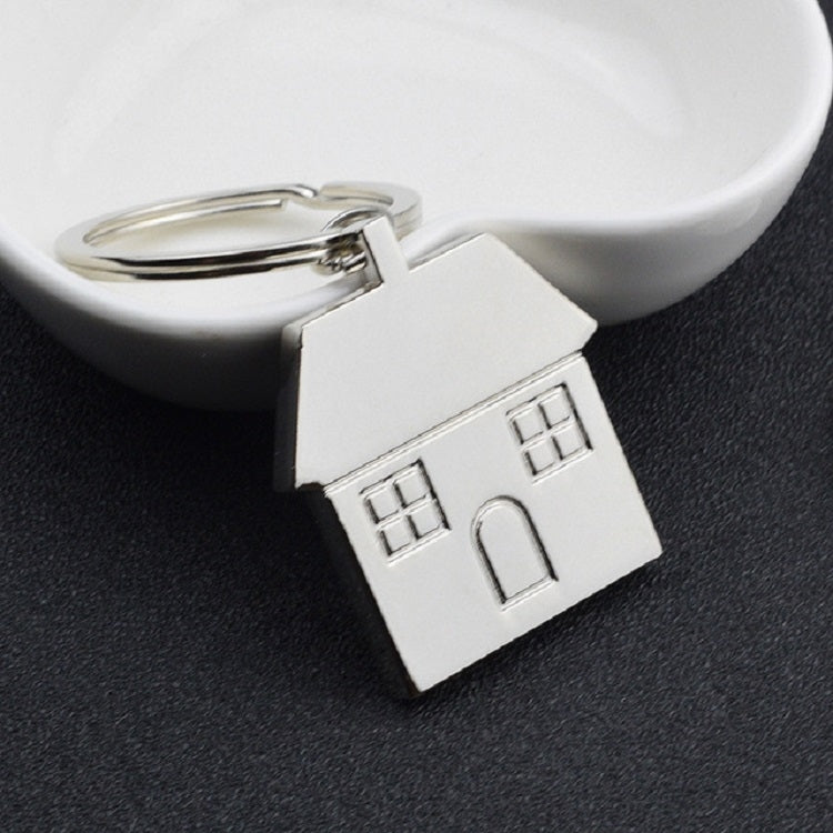 Charming Custom Metal Keyring Set with House Charm