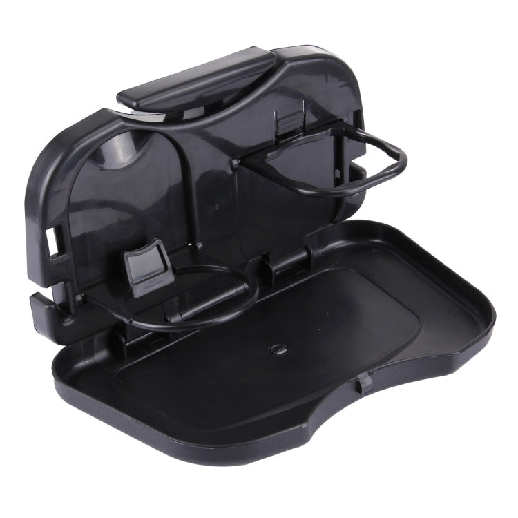 Folding Car Auto Back Seat Table Drink Food Cup Tray Holder Stand Desk, Black, Gray, Beige