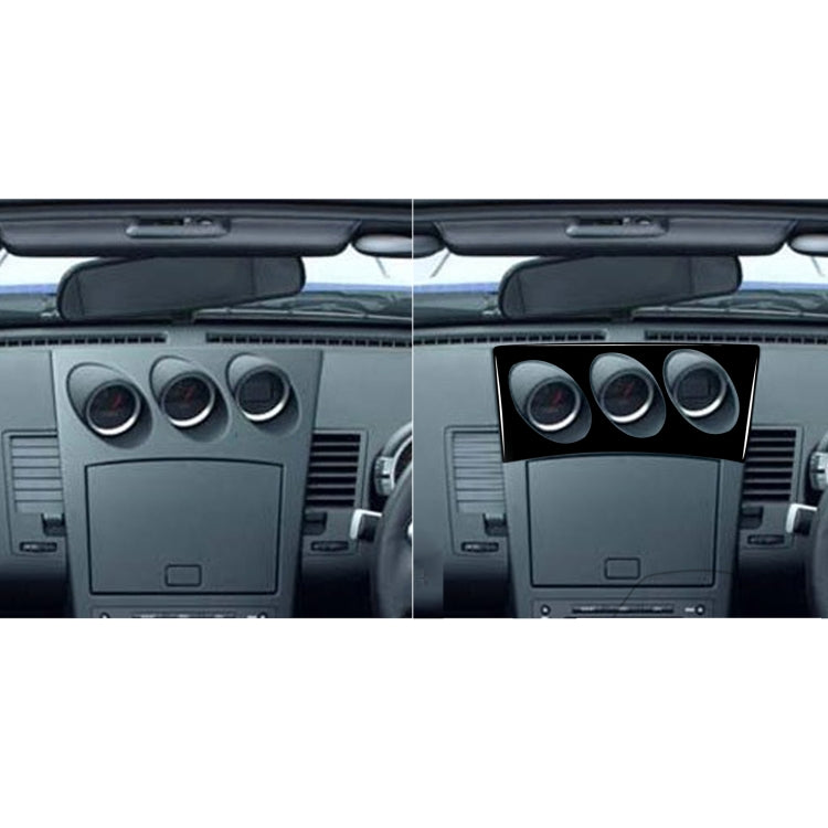Nissan 350Z 2003-2009 Custom Car Radio and Air Conditioning Console Decal, Right Drive