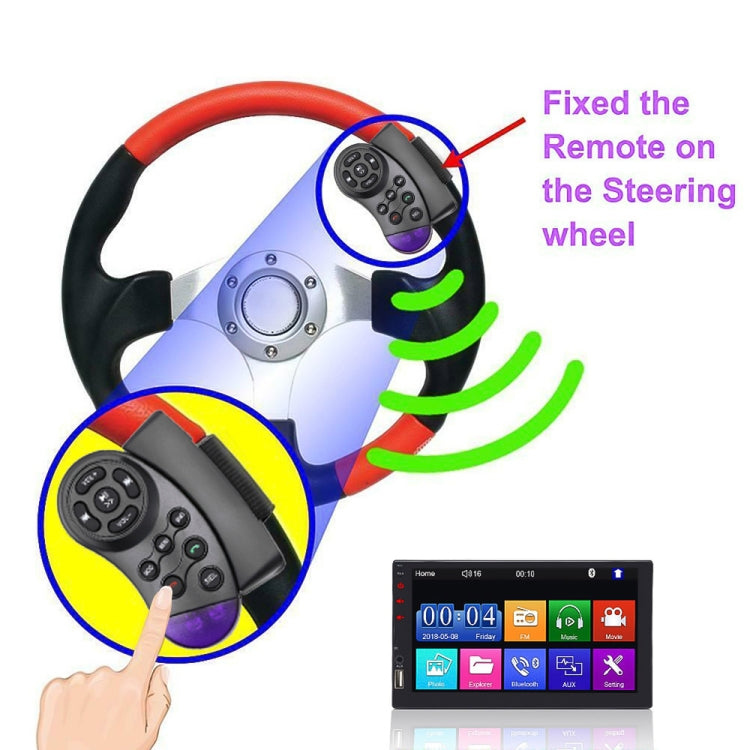 Multimedia Steering Wheel Remote Control with 11 Buttons for Cars