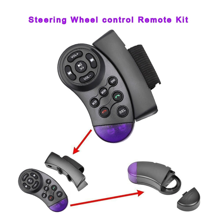 Multimedia Steering Wheel Remote Control with 11 Buttons for Cars