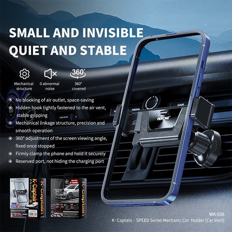 Captain Speed Series Car Air Vent Phone Holder - WK WA-S56 Mechanic Design