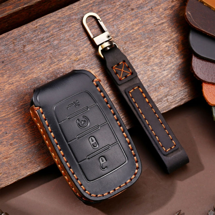 Genuine Leather Key Protection Case for Dodge Ram 4-Button Remote