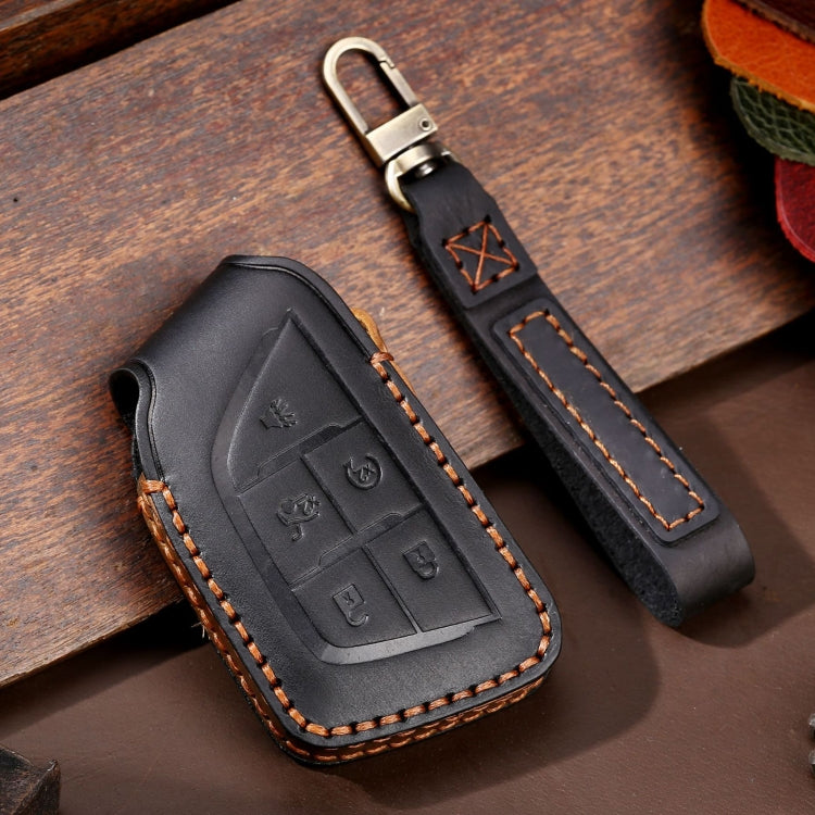 Luxury Leather Key Cover for Cadillac CT5, CT6 & XT6 - Premium Protection Case