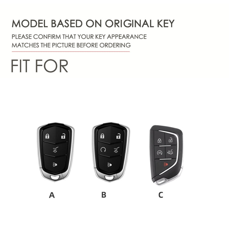 Luxury Leather Key Cover for Cadillac CT5, CT6 & XT6 - Premium Protection Case