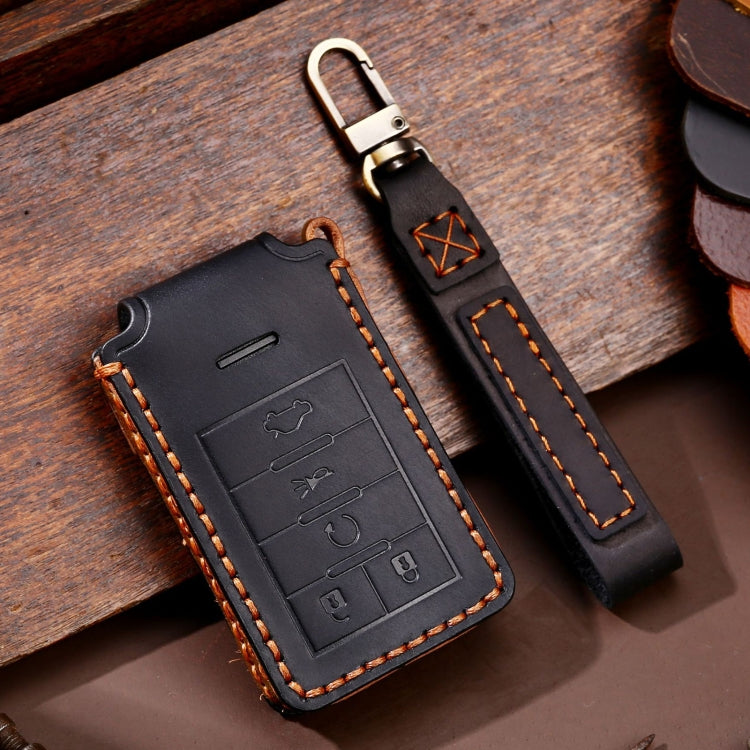 Cadillac 5-Button C091 Leather Key Fob Cover for Ultimate Protection