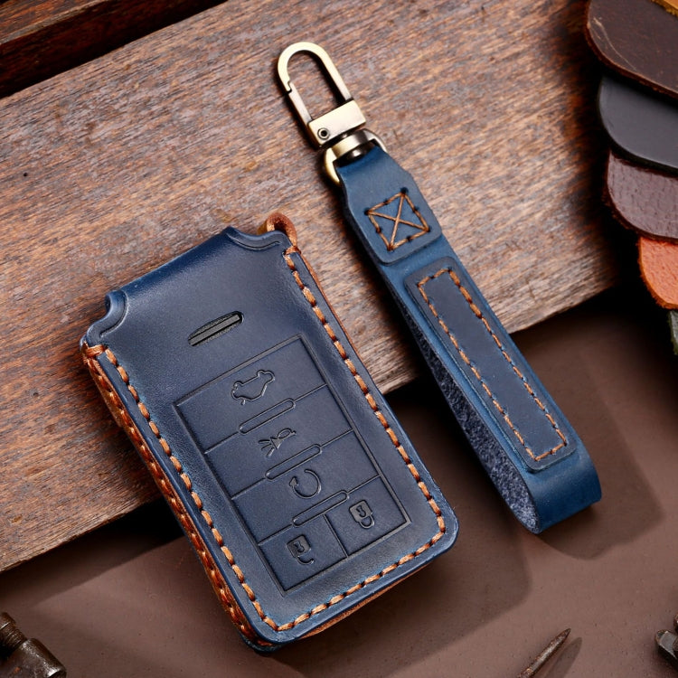 Cadillac 5-Button C091 Leather Key Fob Cover for Ultimate Protection