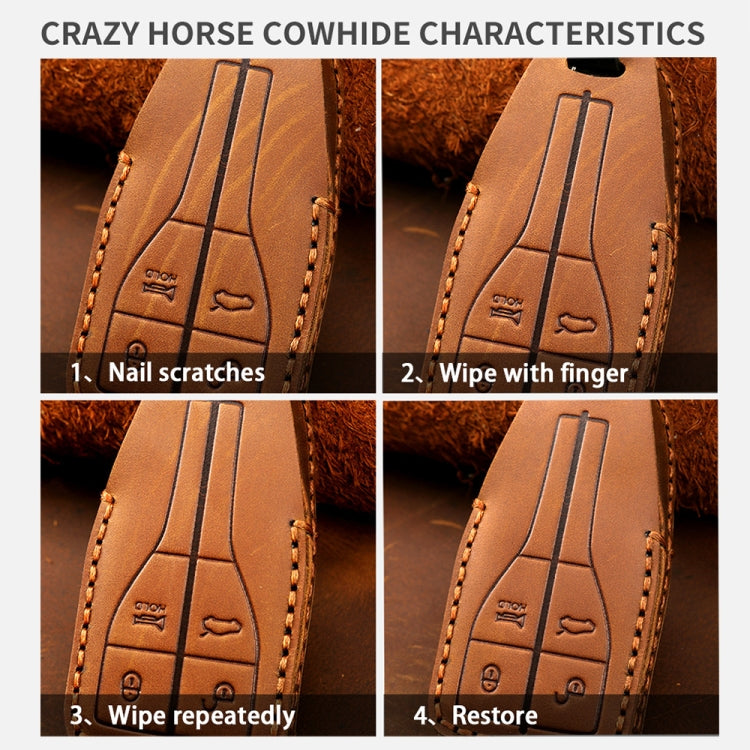 Cadillac 5-Button C091 Leather Key Fob Cover for Ultimate Protection
