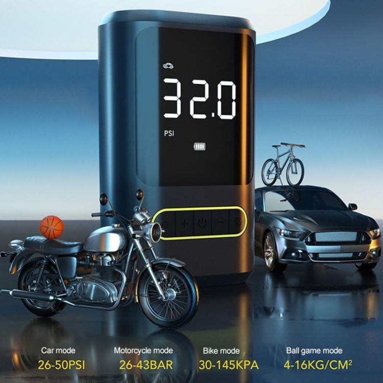 ATJ-8466 Portable Car Tire Air Pump Digital Display Wireless Electric Air Pump, Style: Lithium Battery