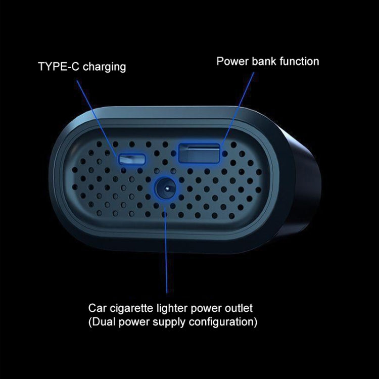 ATJ-8466 Portable Car Tire Air Pump Digital Display Wireless Electric Air Pump, Style: Lithium Battery