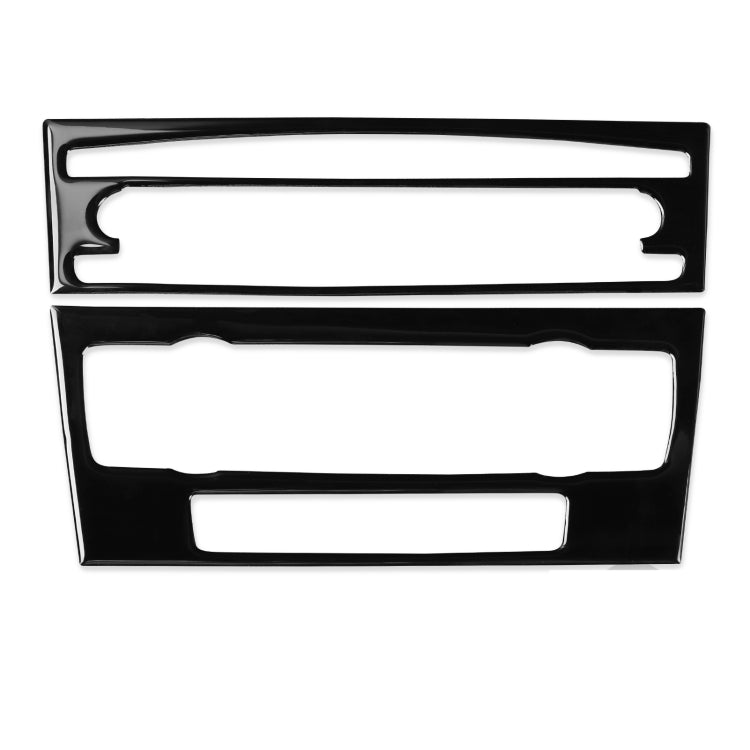 Carbon Fibre Decorative Stickers for BMW 3 Series E90/E92 (2005-2012) - 2 Piece Air Conditioning Control Panel Set