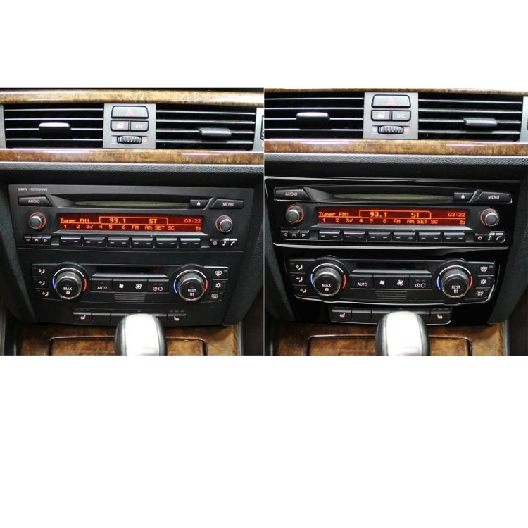 Carbon Fibre Decorative Stickers for BMW 3 Series E90/E92 (2005-2012) - 2 Piece Air Conditioning Control Panel Set