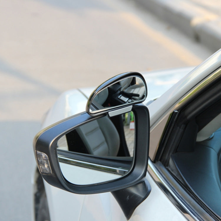 3R-091 Car Blind Spot Left Rear View Wide Angle Adjustable Mirror, 3R-091 (Black)
