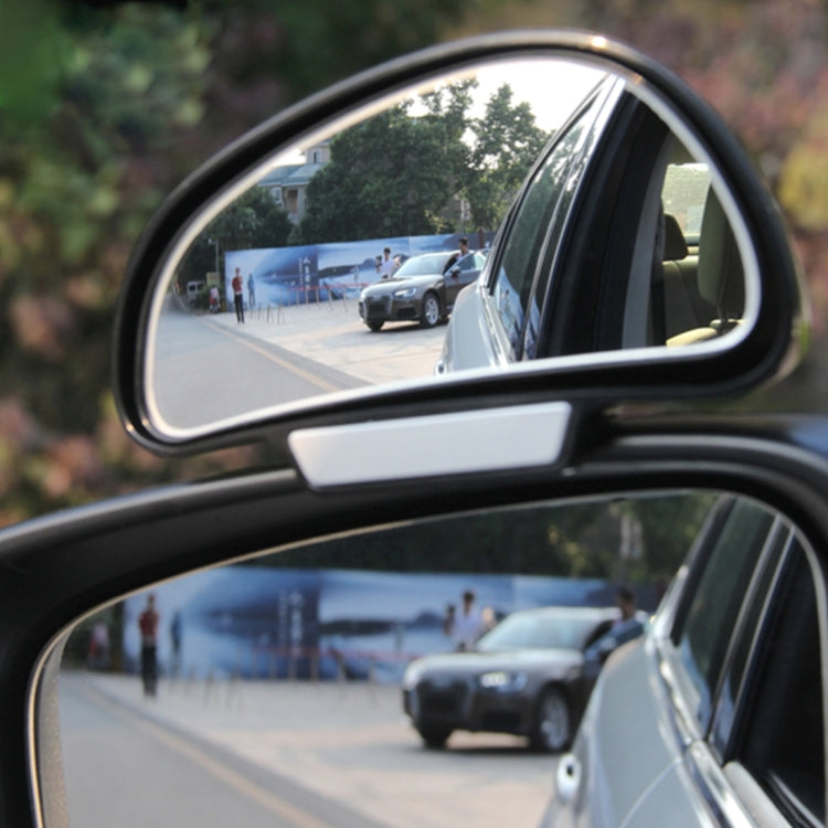 3R-091 Car Blind Spot Left Rear View Wide Angle Adjustable Mirror, 3R-091 (Black)