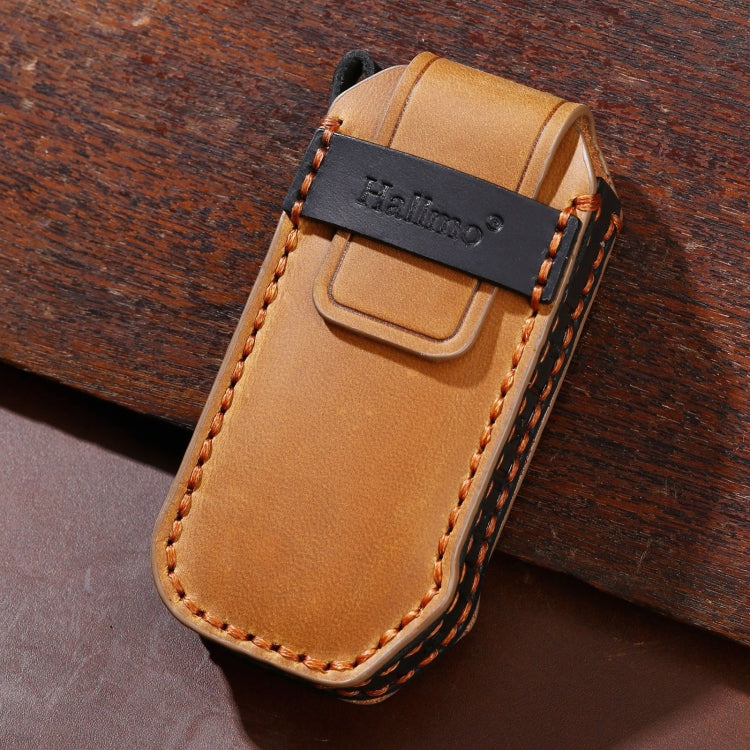 Luxury Cowhide Leather Key Cover for Kia 3-Button Remote - Stylish Protection