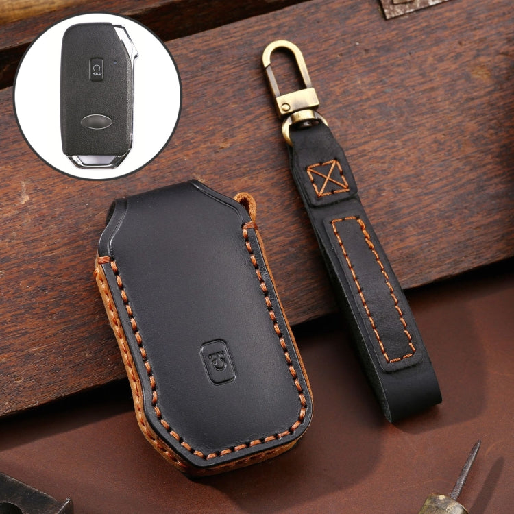 Premium Cowhide Leather Key Fob Protector for Kia Sorento, Seltos 2021 & K5 - Stylish and Durable Key Case