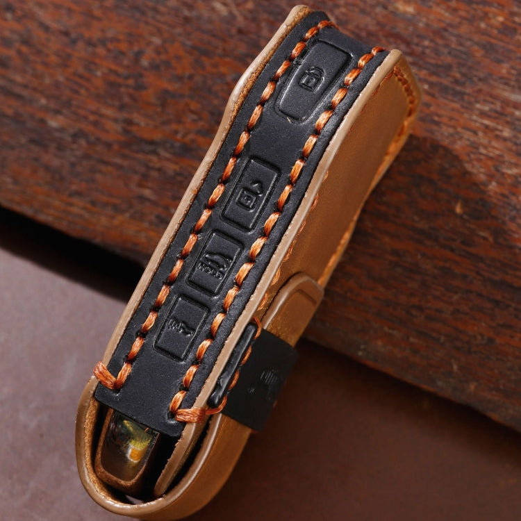 Premium Cowhide Leather Key Fob Protector for Kia Sorento, Seltos 2021 & K5 - Stylish and Durable Key Case
