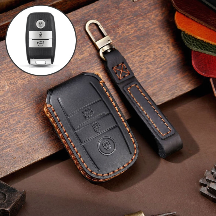 Luxury Cowhide Leather Key Case for Kia Sportage R / K5 / K4 / K2 / KX3 - Hallmo A Style Protective Cover