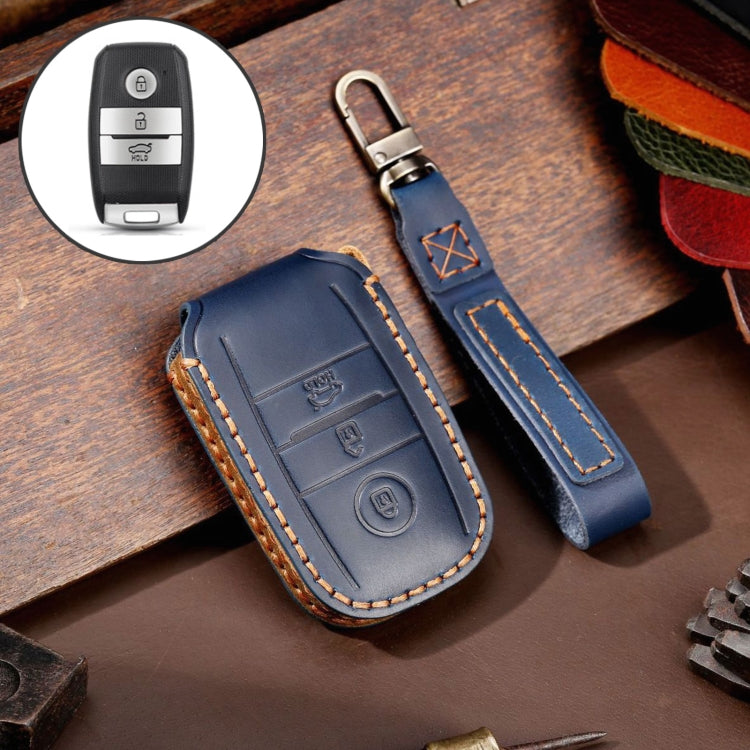 Luxury Cowhide Leather Key Case for Kia Sportage R / K5 / K4 / K2 / KX3 - Hallmo A Style Protective Cover