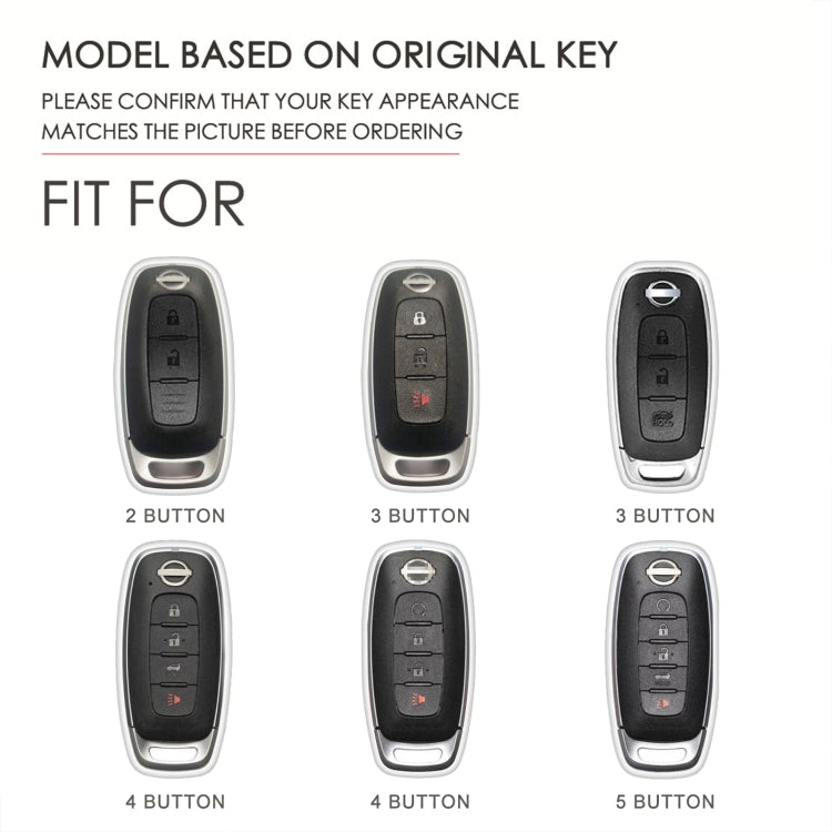 Elegant Cowhide Leather Key Case for Nissan Teana/Ariya - 2-Button Protection Cover