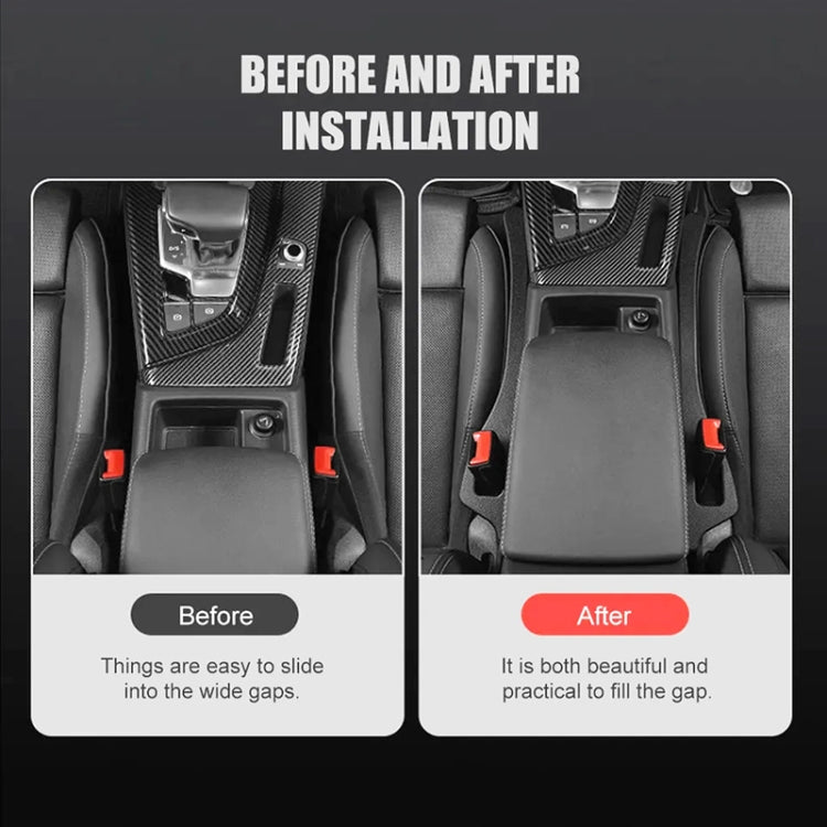 Car Seat Gap Filler: Leak-Proof Armrest Box Insert for a Tidy Interior - 1 Pair