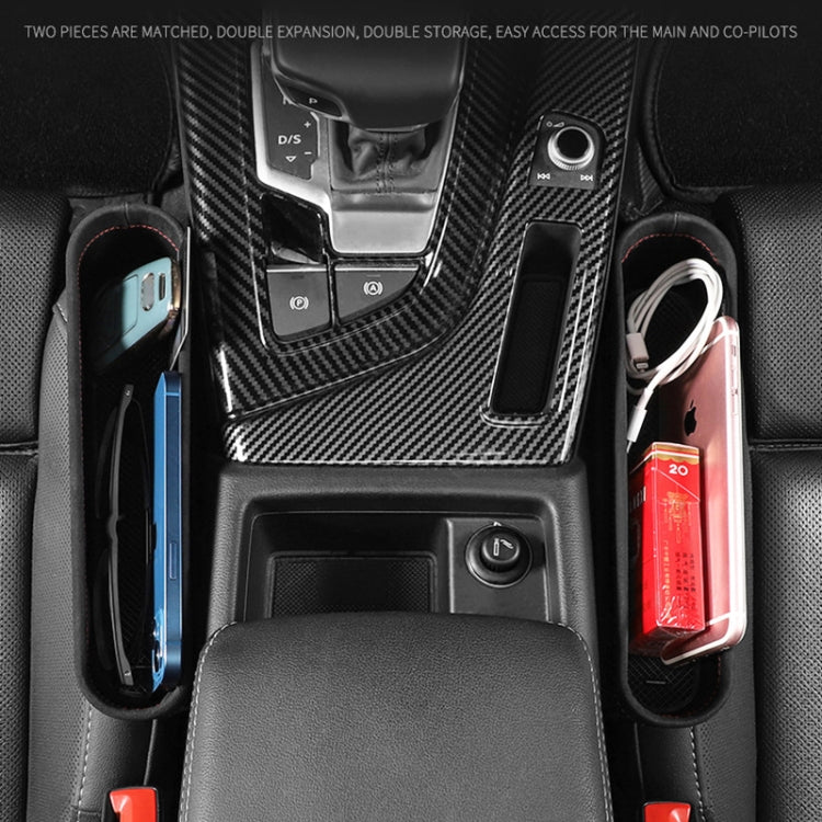 Versatile Car Seat Gap Organiser – Leather & ABS Storage Solution for Passenger Comfort