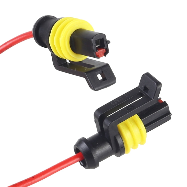 10pcs 1P Car Waterproof Plug Car Connector Plug-In, Length：10cm