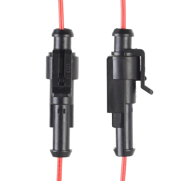 10pcs 1P Car Waterproof Plug Car Connector Plug-In, Length：10cm