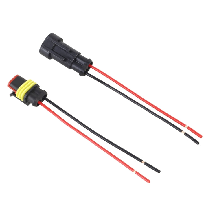 10pcs 1P Car Waterproof Plug Car Connector Plug-In, Length：10cm