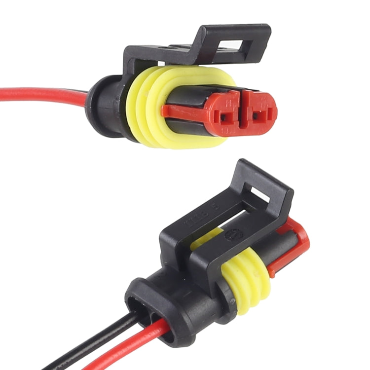 10pcs 1P Car Waterproof Plug Car Connector Plug-In, Length：10cm