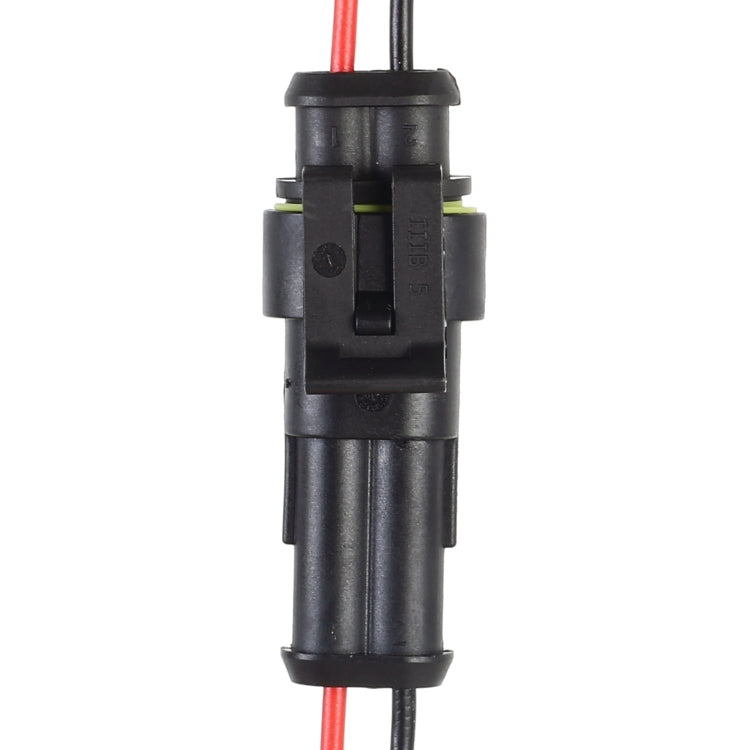 10pcs 1P Car Waterproof Plug Car Connector Plug-In, Length：10cm