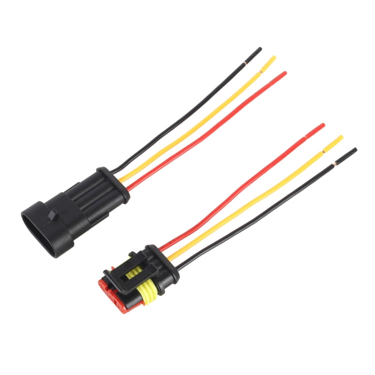 10pcs 2P Car Waterproof Plug Car Connector Plug-In, Length：10cm