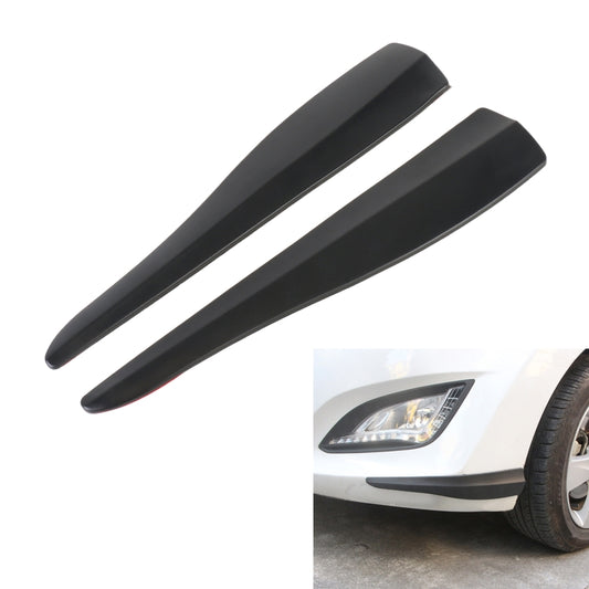 1 Pair Car Solid Color Silicone Bumper Strip, Style: Short