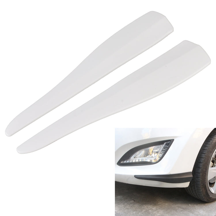 1 Pair Car Solid Color Silicone Bumper Strip, Style: Long