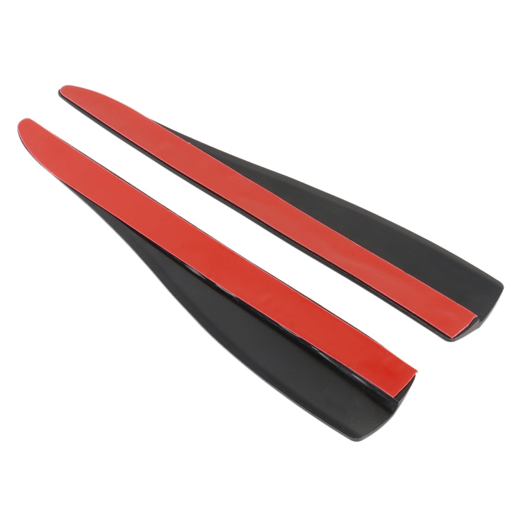 1 Pair Car Carbon Fiber Silicone Bumper Strip, Style: Long