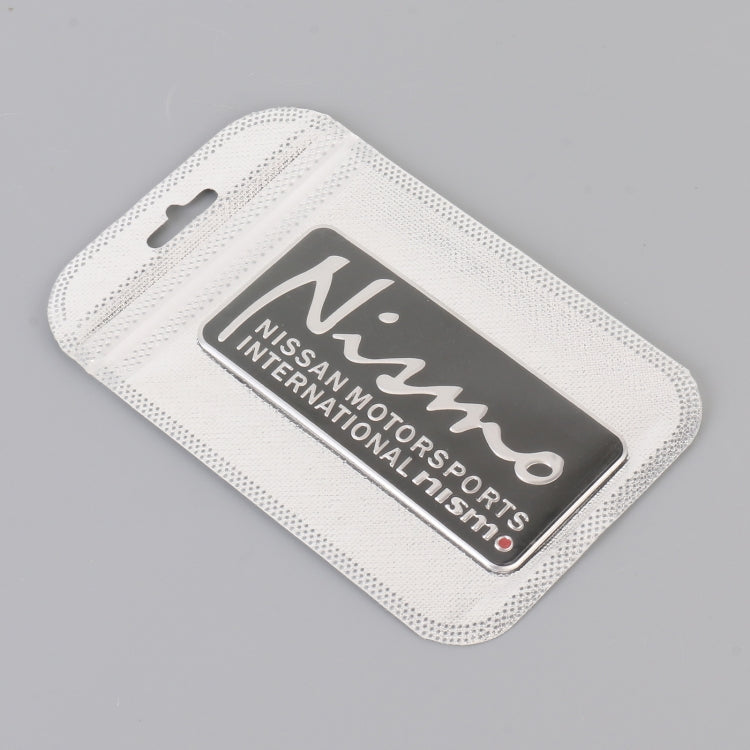 Car Nismo Metal Stickers Personalized Aluminum Alloy Decorative Stickers, Size:9 x 4.5cm