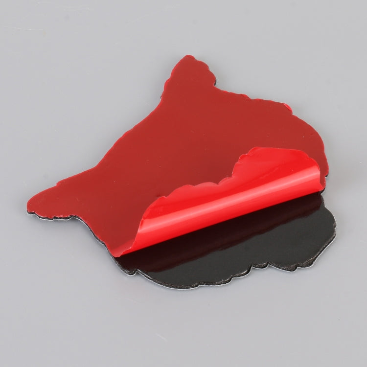 Car Tiger Metal Stickers Personalized Aluminum Alloy Decorative Stickers, Size:8 x 7.5cm