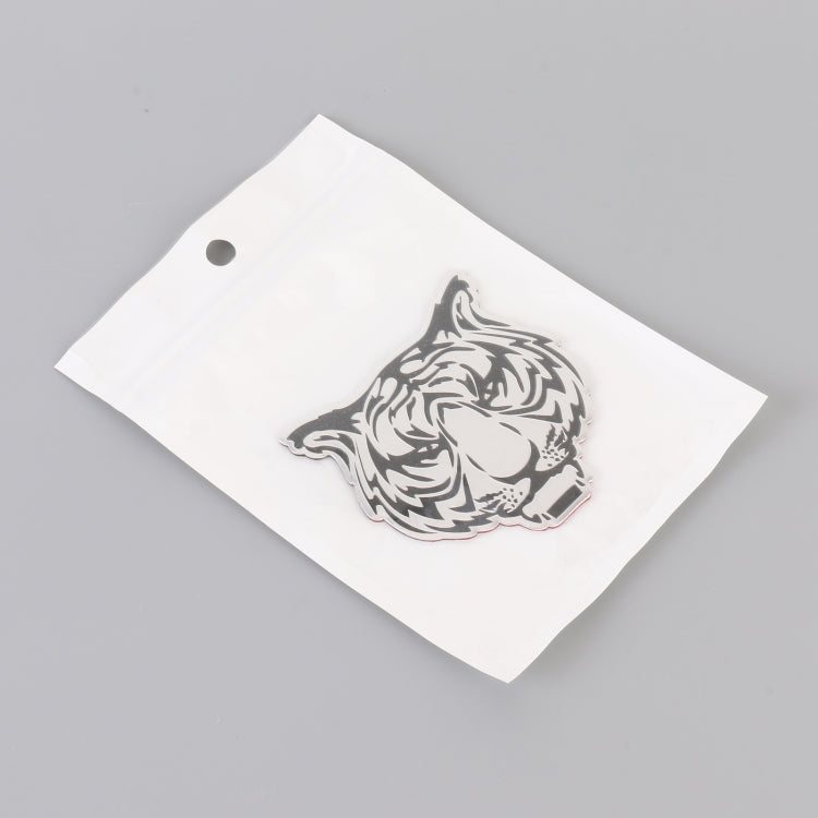 Car Tiger Metal Stickers Personalized Aluminum Alloy Decorative Stickers, Size:8 x 7.5cm