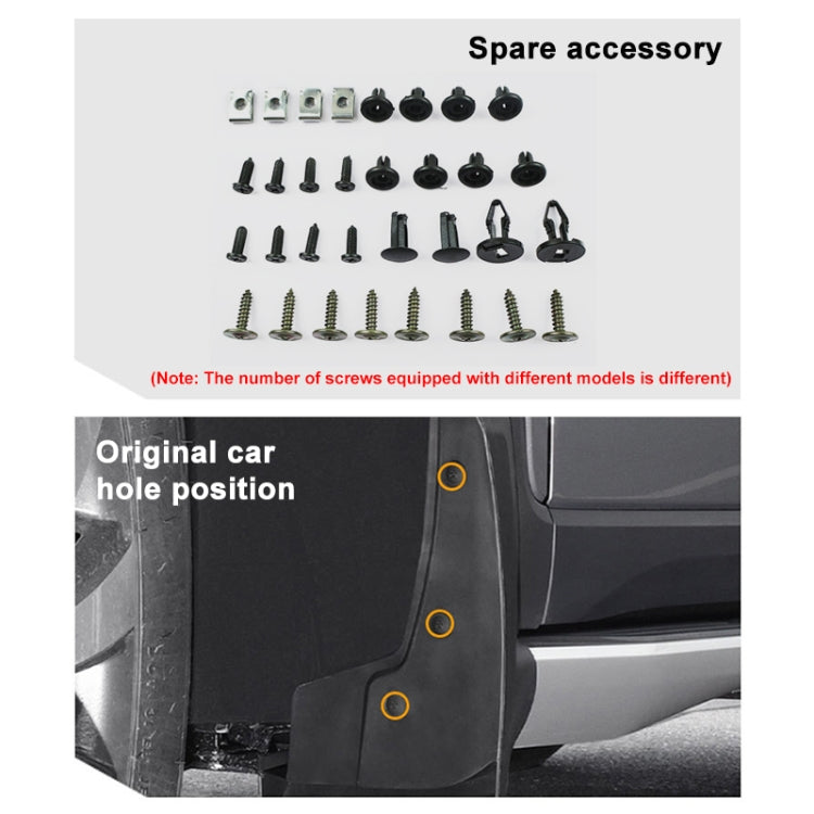 4pcs/Set Car Auto Soft Plastic Splash Flaps Fender Guard