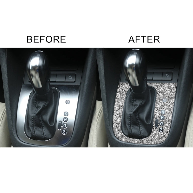 Car Gear Adjustment A Diamond Decoration Cover Sticker for Volkswagen Golf 6 2008-2012, Right-hand Drive