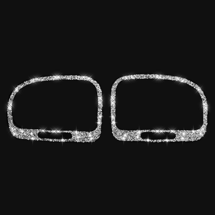 Car Left and Right Air Outlet Diamond Decoration Cover Sticker for Volkswagen Golf 6 2008-2012, Left and Right Drive