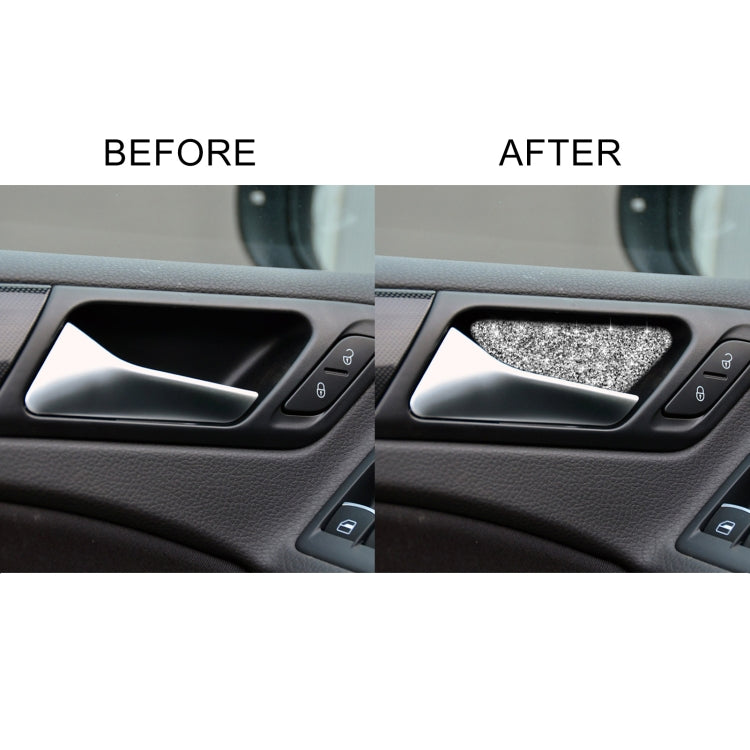 Car Door Bowl Diamond Decoration Cover Sticker for Volkswagen Golf 6 2008-2012, Left and Right Drive