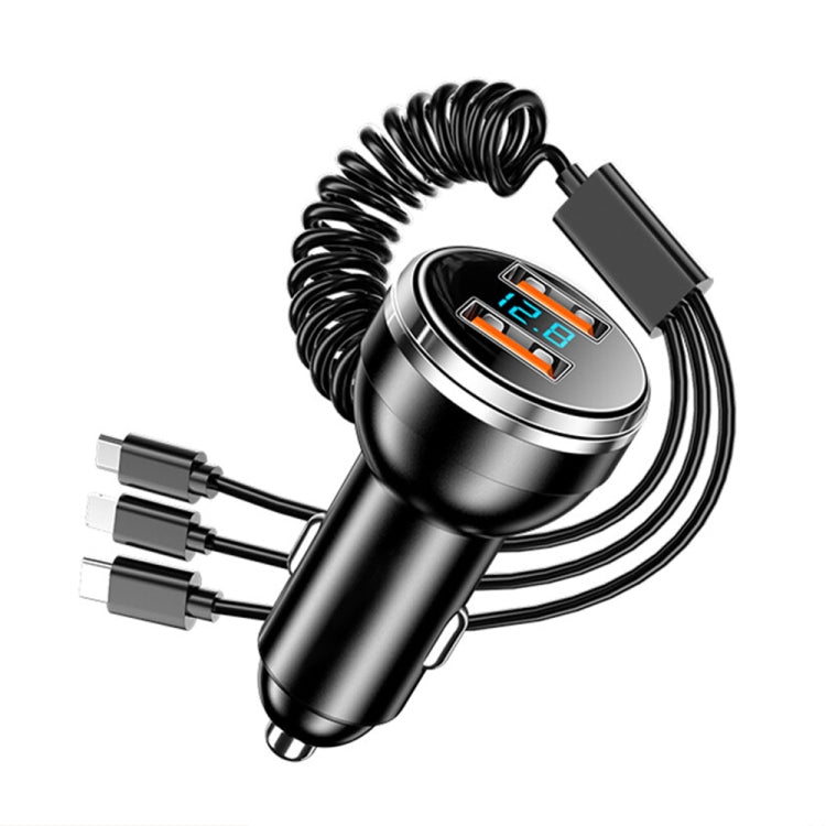 BW13 67.5W 3 in 1 Charging Cable & Dual USB Port Car Charger, BW13
