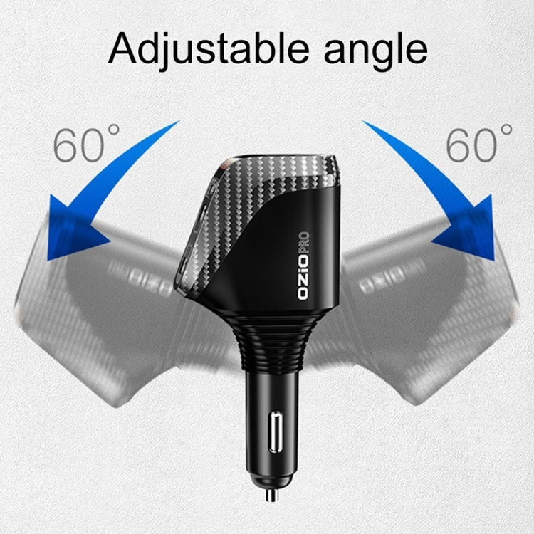 DY68TC 278W PD3.0 100W + Dual USB 66W+22.5W Carbon Fiber Pattern Car Charger, DY68TC