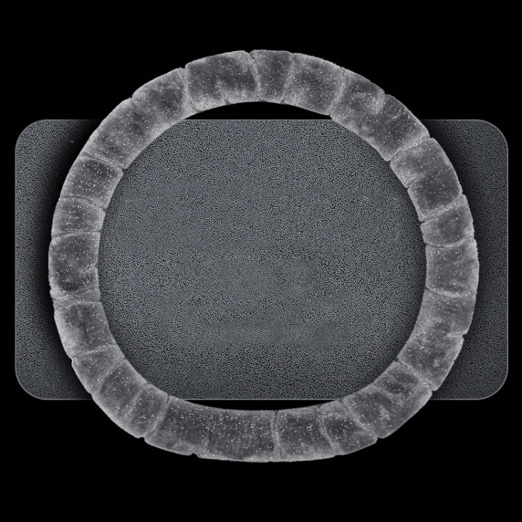 D Style Car Universal Self Heating Plush Warm Anti-skid Steering Wheel Cover, Diameter: 38cm